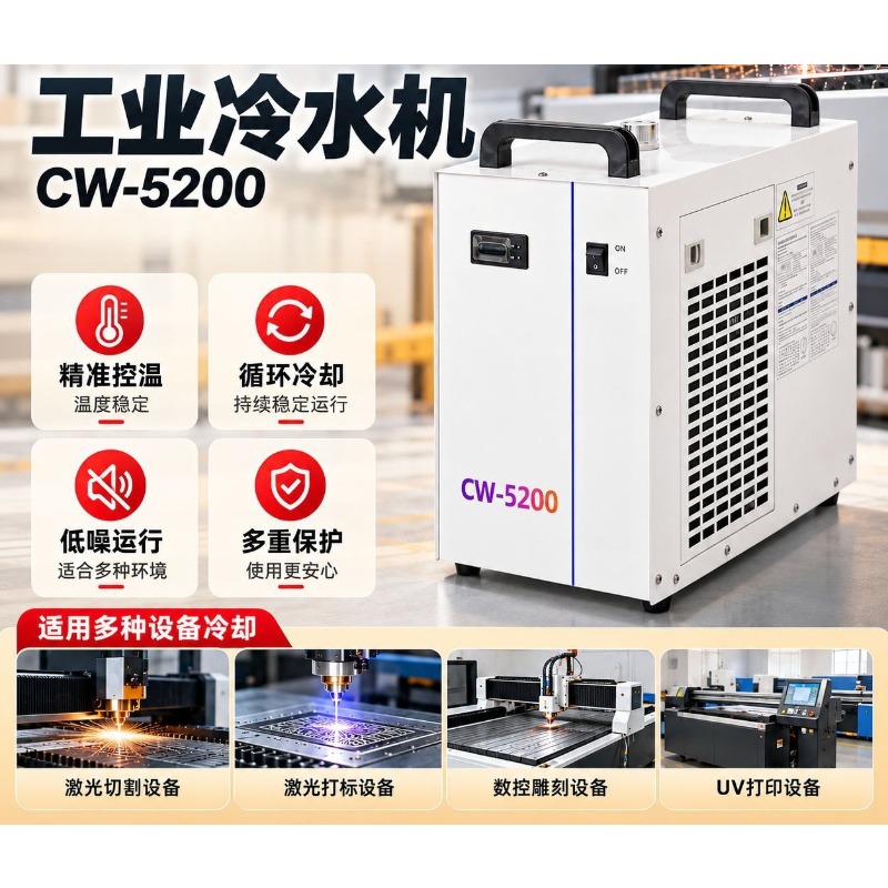 Laser Industrial Chiller - مبرد صناعي CW5200، مبرد مياه صغير