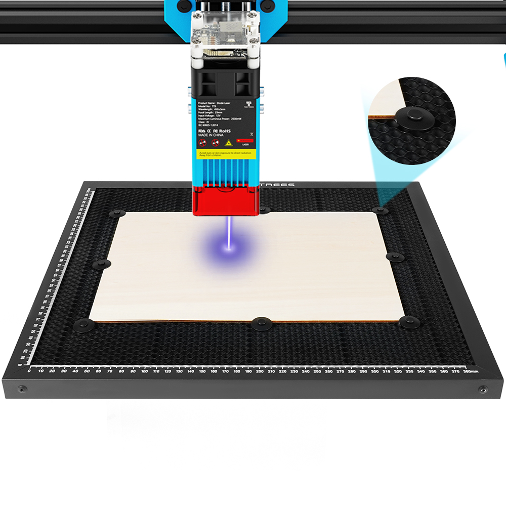 الليزر قطع غيار المعدات الليزر - مراجعة Honeycomb Laser Bed وسعره