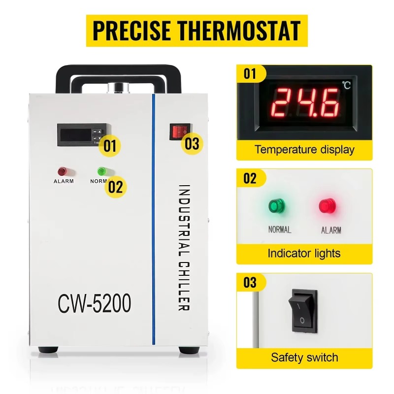 【للاستخدام الصناعي】مبرد مياه ص - مراجعة Laser Industrial Chiller وسعره