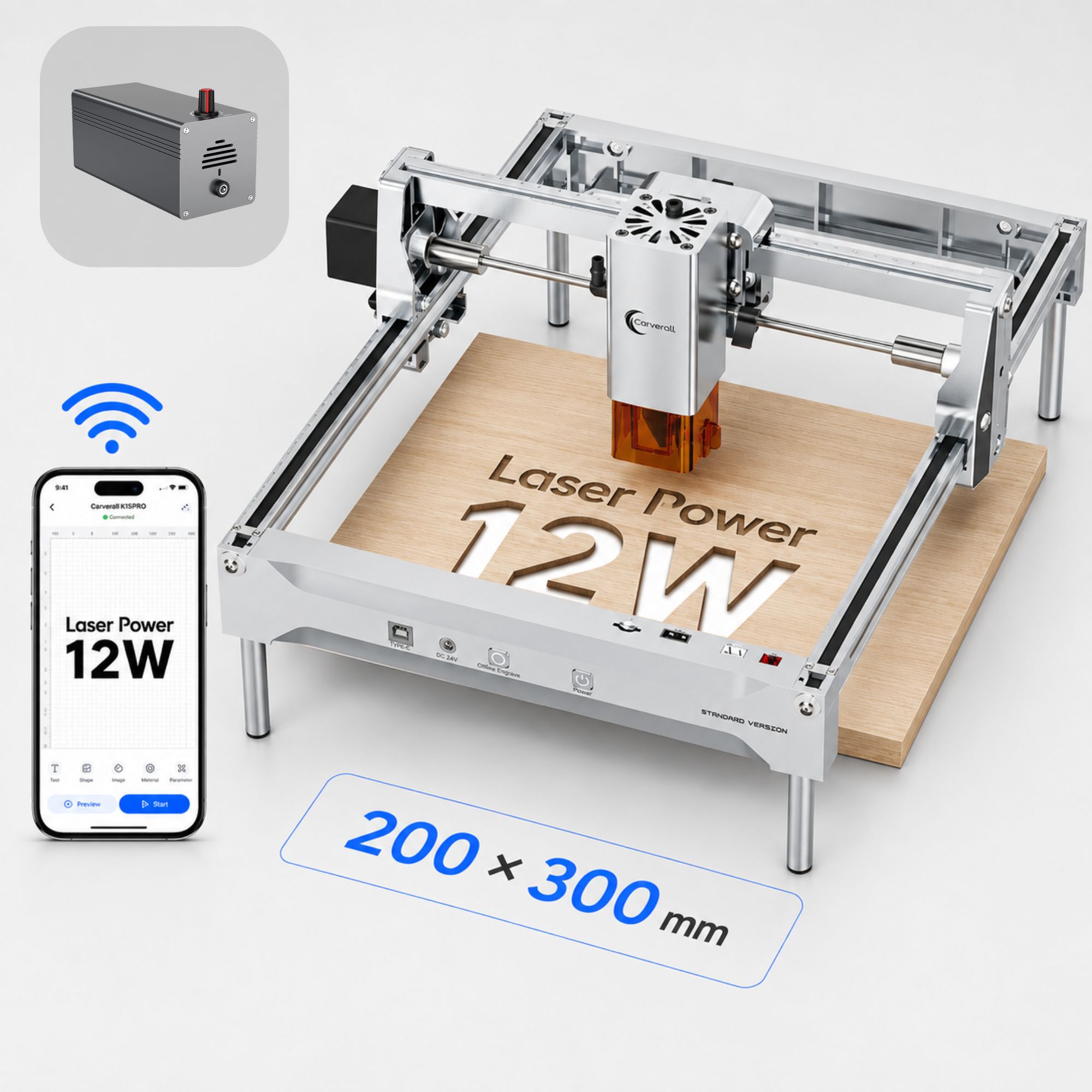 آلة النقش والقطع بالليزر K15 P - مراجعة Industrial Laser Engraver وسعره