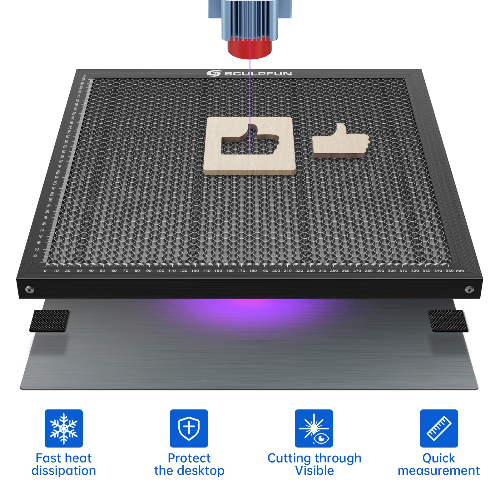 الليزر حفارة العمل السرير العس - مراجعة Honeycomb Laser Bed وسعره